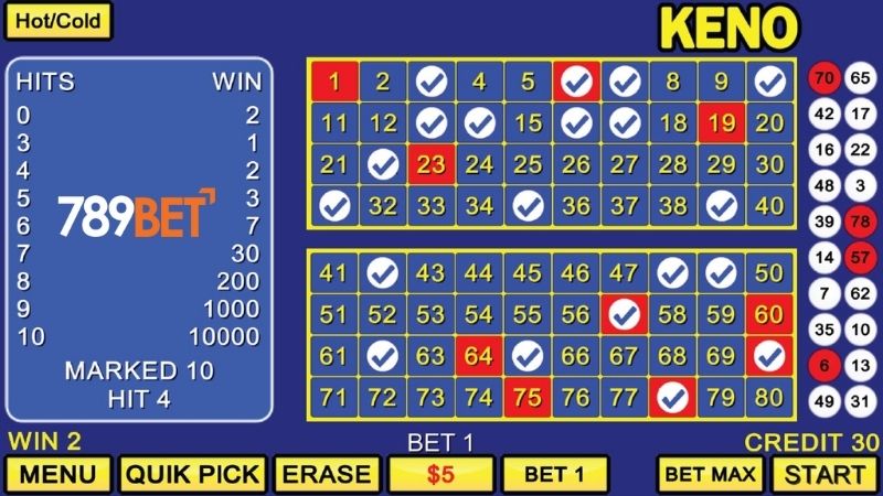 Xổ số keno được nhiều người chơi tại sảnh Win Win Lottery bởi thời gian chơi nhanh